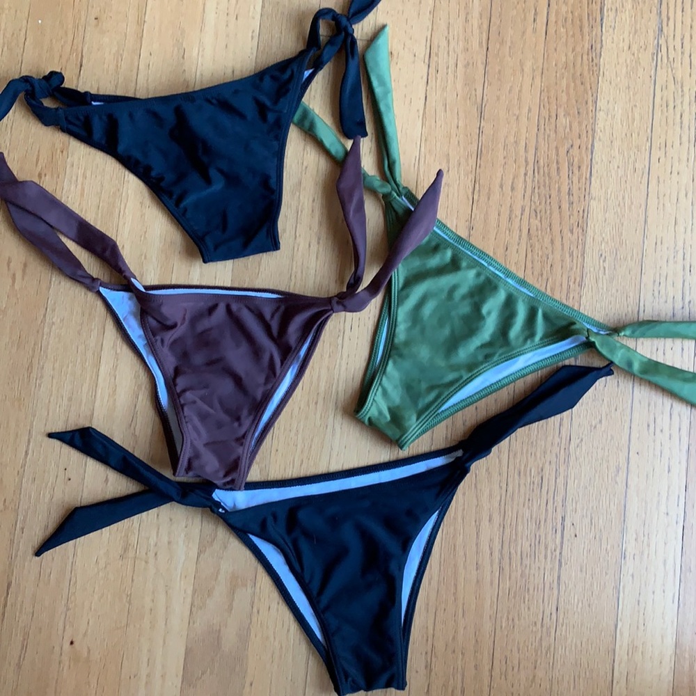 ⛱ Brazilian bikini bottom size G/US 4 - never worn no tag each $9